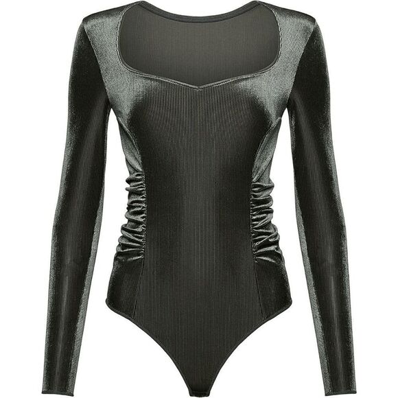 NWT Wolford Esmeralda String Bodysuit Top M - Picture 1 of 16